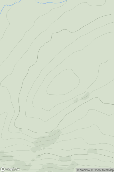Thumbnail image for Am Beannan [Loch Ericht to Glen Tromie & Glen Garry] showing contour plot for surrounding peak